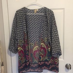 patterned kimono